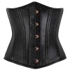 Women Underbust Longline Corset Waist Training Steel Boned Corset